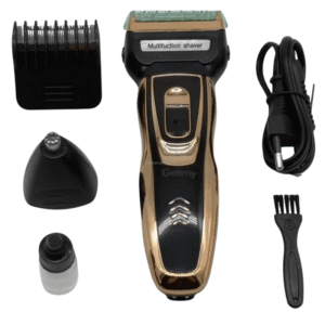 GEEMY 3 IN 1 GM- 595 PROFESSIONAL RECHARGEABLE SHAVER & HAIR TRIMMER & HAIR CUTTER