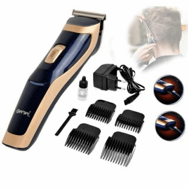 Original Geemy GM-6005 Professional Rechargeable Hair Clipper Trimmer Shaver Grooming kit