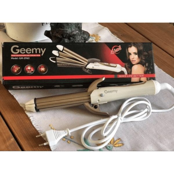 YC 4 in1 Geemy GM 2962 Professional Hair Straightener And Curlin Iron